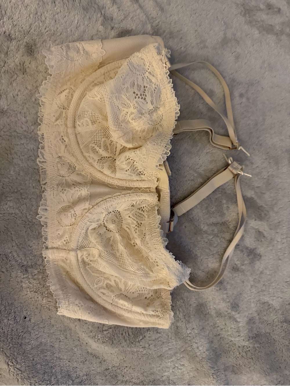 aerie Cream Lace Underwire Bralette